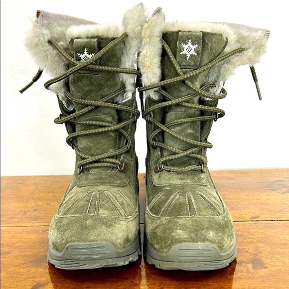 Columbia Waterproof Winter Lavela Boots Fur Snow Outdoor Women's 6.5 Hike Warm - Picture 2 of 9